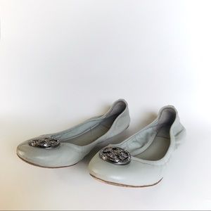 Tory Burch Grey Ballet Flats